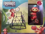 Fingerlings Jungle Gym Playset w/ Pink Monkey Aimee Interactive Toy WowWee NEW