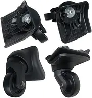 Tobeso-Nuoze Replacement Luggage Wheel Repair Suitcase Bag Parts Spinner Wheels Casters, Black, 4 pcs, W044