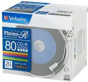 20 Verbatim Blank Music CDR Discs 80min 24x CD-R Color Mix F/S w/Tracking# Japan