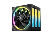DeepCool FL12R 120mm (3-Pack) Unique Addressable RGB High Performance Fans, Low Noise, 4-pin PWM, Fluid Dynamic Bearing R-FL12R-BKAPN3-G