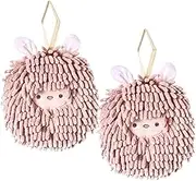 2Pcs Hand Towels, Microfiber Cute Hand Towels, Soft Hanging Quick Dry Towel Hedgehog Absorbent Thick Fuzzy Ball Hand Towel with Hanging Loops for Bathroom Kitchen, Quick Dry Towel