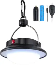 LED Camping Lantern Bivvy Light 60 LED White Dimmable Rechargeable Hanging Lamp Lumen Lamp for Garden Camping Reading DIY - With Batteries