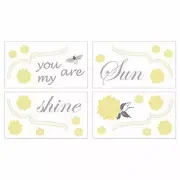 The Peanut Shell Stella 4-Piece Wall Decals