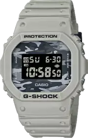 Casio Men's G-Shock Grey Camouflage Digital Resin Strap Watch DW5600CA-8