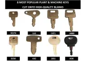 8 x POPULAR KEYS PLANT SET COVERS DUMPERS, DIGGERS, EXCAVATORS, MACHINERY