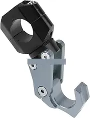HJQHYLDZ Compatible With PCX160 PCX 160 22mm Universal Motorcycle Hook Helmet Luggage Bag Hook Holder Hanger Aluminum Alloy Folding Hook(Titanium)