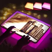 Odoorgames Sand Painting Light Box, Light Table For Kids - 3 Color Temperature