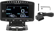 XTevu OBD2 Gauge Display, Scan Tool Meter Compatible with Mazda, 2.8in Speed Voltage Monitor, Turbo Pressure Water Temp Screen