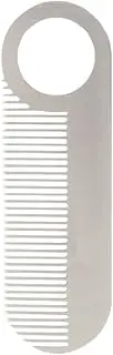 Stainless Steel Beard Comb - Beard Mustache Comb - Styling Comb for Everyday Grooming, Travel Comb for Thinner Hair, Dresser Hair Comb