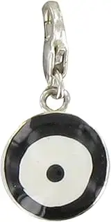 LES POULETTES JEWELS - Sterling Silver Charms Eye with Enamelled - Classics