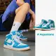 【NIKE 耐吉】休閒鞋 Air Jordan 1 Mid 男鞋 藍 白 中筒 Aquatone 黃底 AJ1 喬丹(DQ8426-400)