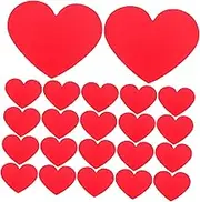 ARTIBETTER 40pcs Cardstock Cutouts for Valentine Day Decor Creative Craft Classroom Decorations Watercolor Greeting Notes for Home Displays and Parties