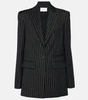 [Alex Perry] Alex Perry Prinstripe Lurex® blazer AU 16 black