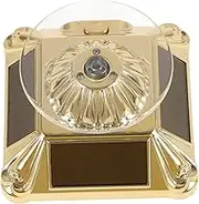 iplusmile 360Degree Automatic Motorized Rotating Turntable Display Stand with Vibrant LED Lights Smooth Rotation for Jewelry Photography and Exhibitions Transparent Design