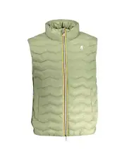 K-WAY Basic Puffer Vest for Men Men's Basic Puffer Vest Green Puffer