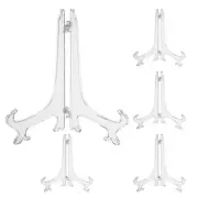 10" Acrylic Plate Stands for Display Stand Plate Holder Transparent 5Pcs