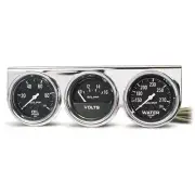 AutoMeter 2399 AutoGage (TM) 3 Pod w/ Oil Pressure / Water / Voltage Gauges