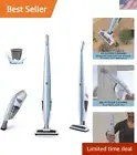 16V Cordless Stick Vacuum Lightweight 2-in-1 Handheld, LED Headlight with 2-S...