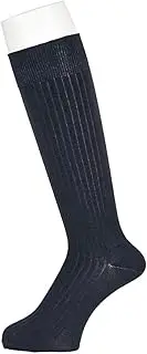 fukuske(福助) FukuskeFUN 3FV18WV Men's Socks, High Socks, Length, 1 Pair Set, Ribbed, Plain, Fukusuke