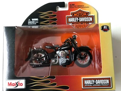 Harley Davidson 1948 FL Panhead Maisto 1/18 Diecast Motorcycle Series NIB