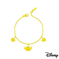 在飛比找ETMall東森購物網優惠-Disney迪士尼系列金飾 黃金手鍊-仲夏風情史迪奇款