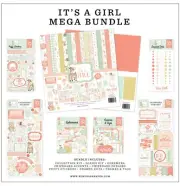 Echo Park Paper IT'S A GIRL Baby Scrapbooking Mega Bundle