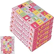 Nybhyjka Empty Advent Calendar Boxes - Holiday Cardboard Packaging Boxes 24 Days,Holiday Treat Wrapping Supplies, Set of 5 Fillable Countdown Cases for Candy, Snack, Toy