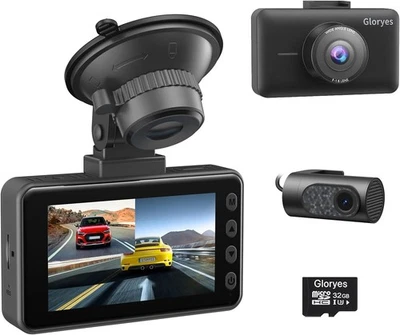 2025 Dash Cam Front and Rear,4K Dual Dash Camera for Cars,Car Cameras with 3"