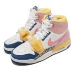 【NIKE 耐吉】休閒鞋 AIR JORDAN LEGACY 312 GS 女鞋 寶寶粉 白 氣墊 高筒 休閒鞋(FD9909-161)