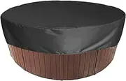Swimming Pools Anti-UV Protector Spa Hot Tub Dust Waterproof Covers Round Bathtub Cover Anti-UV Material Waterproof Pool Accessories(2 Only Cover,215X70cm)
