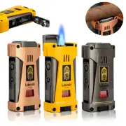 Lubinski Jet Flame Torch Cigar Lighter Refillable 2 Size Cigar Punch Holder Gift