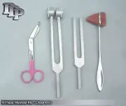 Tuning Fork Lister Bandage Scissor Taylor Hammer Mallet - 4 Piece Kit