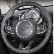 Carbon Fiber Center Steering Wheel Cover Trim Fits Mini Cooper F54 F55 F56 F60 (for: Mini)