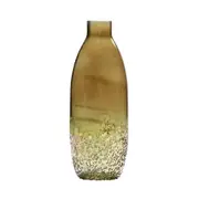 SSH COLLECTION Maja 47cm Tall Glass Bottle Vase - Olive Green