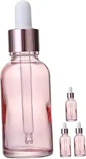 DECORNIJIA 4Pcs Glass Dropper Bottles for Essential Oils Travel Friendly Reusable Containers for Perfumes and Aromatherapy Leak Design for Easy Dispensing and Mixing