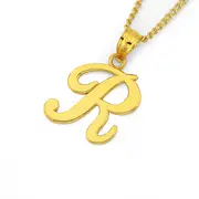 9ct Gold Script Initial 'r' Pendant