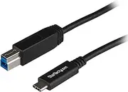 StarTech.com USB31CB1M USB C to USB B Printer Cable, 1 Meter