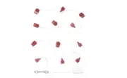 STRÅLA LED string light with 12 lights, battery operated/house