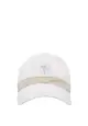 Peaked hat with logo on the front - BRUNELLO CUCINELLI - White