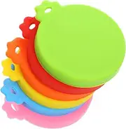 STOBAZA 6Pcs Can Sealing Covers Multipurpose Dog Food Can Lids Soda Can Caps Leak Reusable for Outdoor Picnics Parties and More