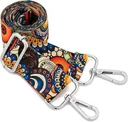 [ZOOEASS] Silvery Buckles Wide Shoulder Strap Adjustable Replacement Belt Crossbody Canvas Bag Handbag, Wide: 1.4"(3.5cm)color33, Wide: 1.4"(3.5cm)