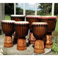 在飛比找i郵購優惠-【自然傳統樂器屋】雕刻專業非洲鼓，Djembe金杯鼓，羊皮非