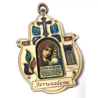在飛比找蝦皮購物優惠-天主教聖物 以色列進口 鑲嵌彩石 十字架 耶穌苦像 聖母聖像