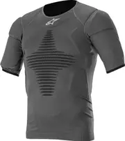 Alpinestars Roost Base Layer Top, protector shirt , color: Dark Grey/Black , size: XXL/3XL
