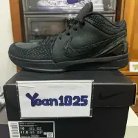 在飛比找蝦皮購物優惠-KOBE IV PROTRO 黑魂 全新US10 KOBE 