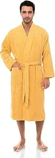 [TowelSelections] Men's Robe, Turkish Cotton Terry Kimono Bathrobe Made in Turkey