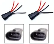 Wire Pigtail 2L Male 9006 HB4 Two Harness Head Light Replace Plug Adapter Lamp (for: Volkswagen)