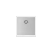 Enigma N100M Granite Kitchen Sink - 430 x 460mm Single Bowl - White - Top/Under Mount