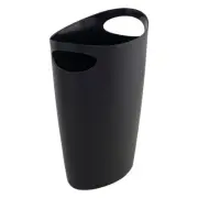 Superio Slim Bathroom Trash Can 2 Gallon Black