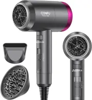 Ionic Blow Dryer 1600W, Portable Lightweight Fast Drying Negative Ion Hairdryer